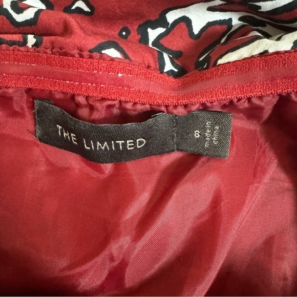 The Limited Red Coral Animal Print Strapless Mini Womens Size 8 Pockets Beach - Picture 13 of 16